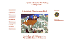 Desktop Screenshot of kholmatov-ausstellung.eeb-goe.de